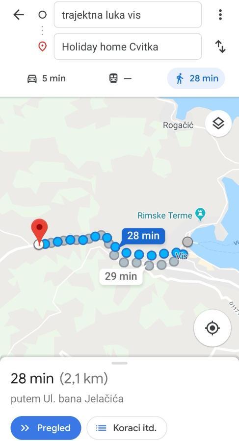 Holiday Home Cvitka Vis Ngoại thất bức ảnh